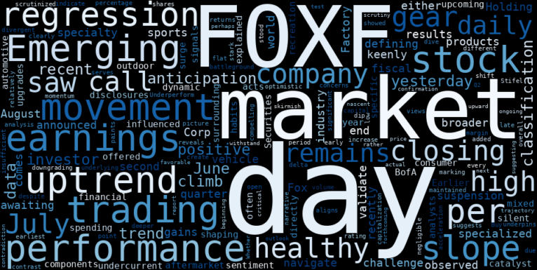 LOESS trend regression chart for Don't Miss the Signals: Fox Factory (FOXF) Shows an Emerging Uptrend Before Key Q2 Earnings (FOXF)