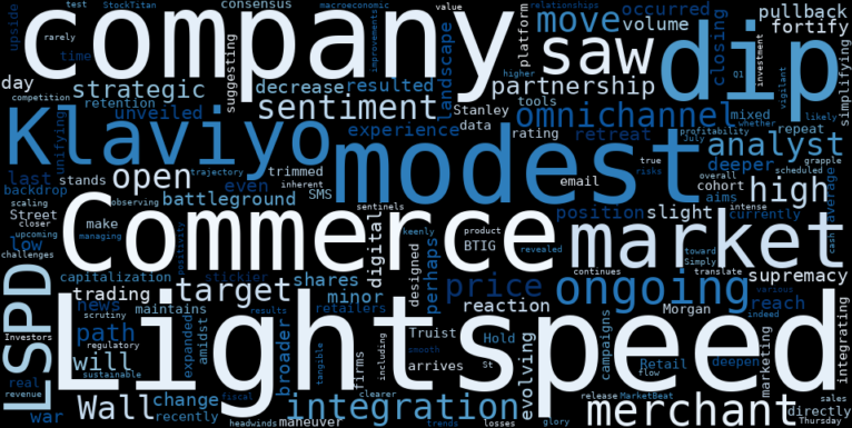 WordCloud for Lightspeed Commerce