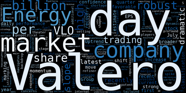 LOESS trend regression chart or WordCloud graph for Valero Energy (VLO) Stages a Major Jump: What's Really Fueling This Uptrend Recovery Beyond the Headlines? (MarketBeat) (VLO)