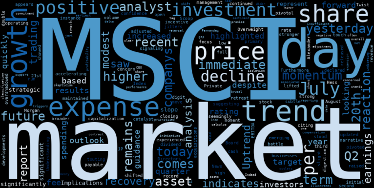 LOESS trend regression chart or WordCloud graph for MSCI (MSCI) Takes a Volatile Dip: Is This Uptrend Recovery Facing a New Challenge? (MarketBeat) (MSCI)