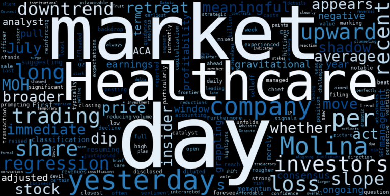 WordCloud for Molina Healthcare