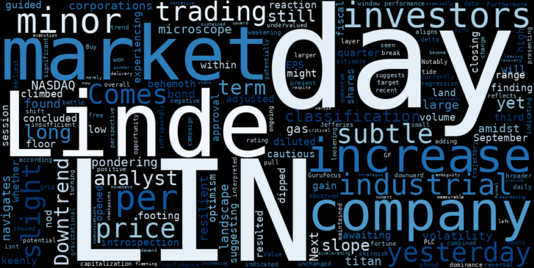 LOESS trend regression chart or WordCloud graph for Linde (LIN) Sees a Minor Increase as Downtrend Weakens: Is the Industrial Giant Accelerating Towards a New Orbit, or Just Drifting? (LIN)