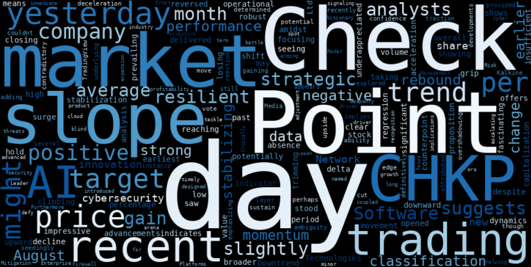 WordCloud for Check Point Software Technologies