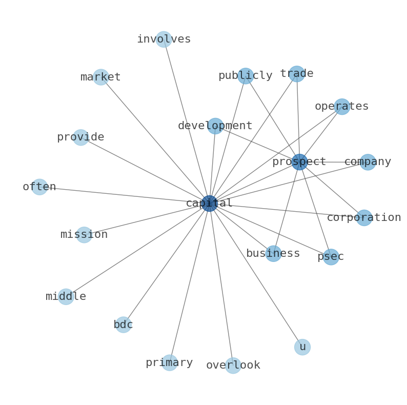 Concept map for Prospect Capital (PSEC)