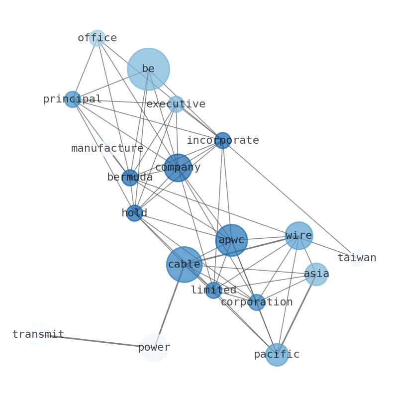 Semantic Network for Asia Pacific Wire & Cable (APWC)