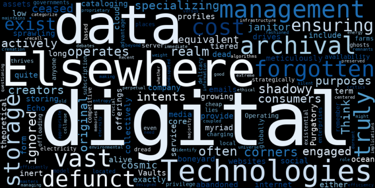 WordCloud Graph for Electro-Sensors (ELSE)
