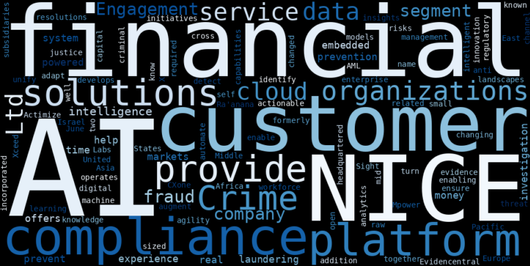 WordCloud Graph for NICE Ltd. (NICE)