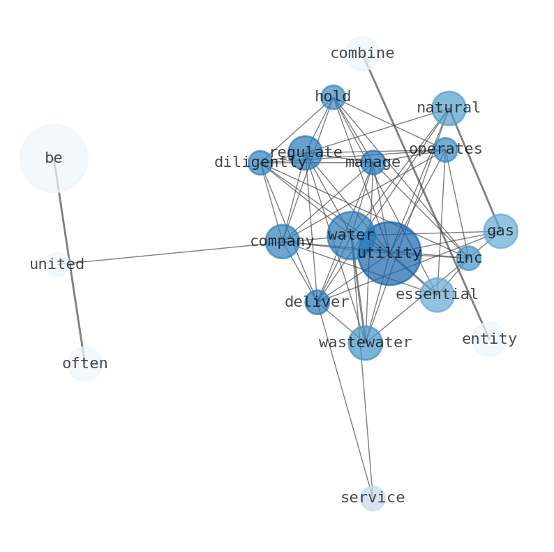 Semantic Network for Essential Utilities (WTRG)