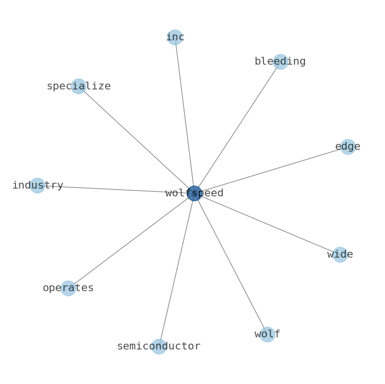 Concept map for Wolfspeed (WOLF)