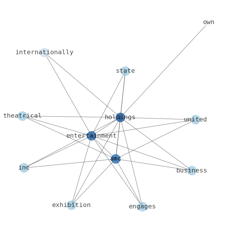 Concept map for AMC Entertainment Holdings (AMC)