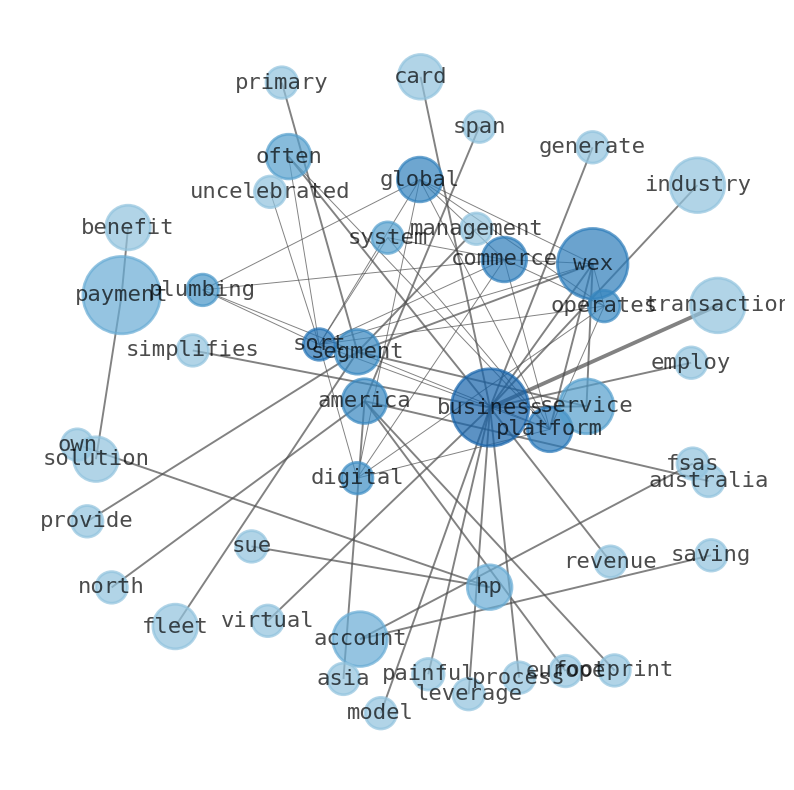 Semantic Network for WEX Inc. (WEX)